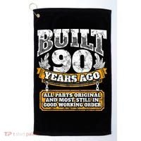 Funny 90th Birthday Shirt B-Day Gift Saying Age 90 Year Joke Golf Towel thumb 0