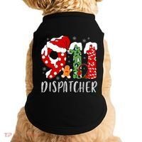 Funny 911 Dispatcher SantaS Favorite 911 Dispatcher Doggie Tank thumb 0