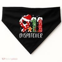 Funny 911 Dispatcher SantaS Favorite 911 Dispatcher USA-Made Doggie Bandana thumb 0