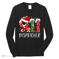 Funny 911 Dispatcher SantaS Favorite 911 Dispatcher Long Sleeve Shirt thumb 0