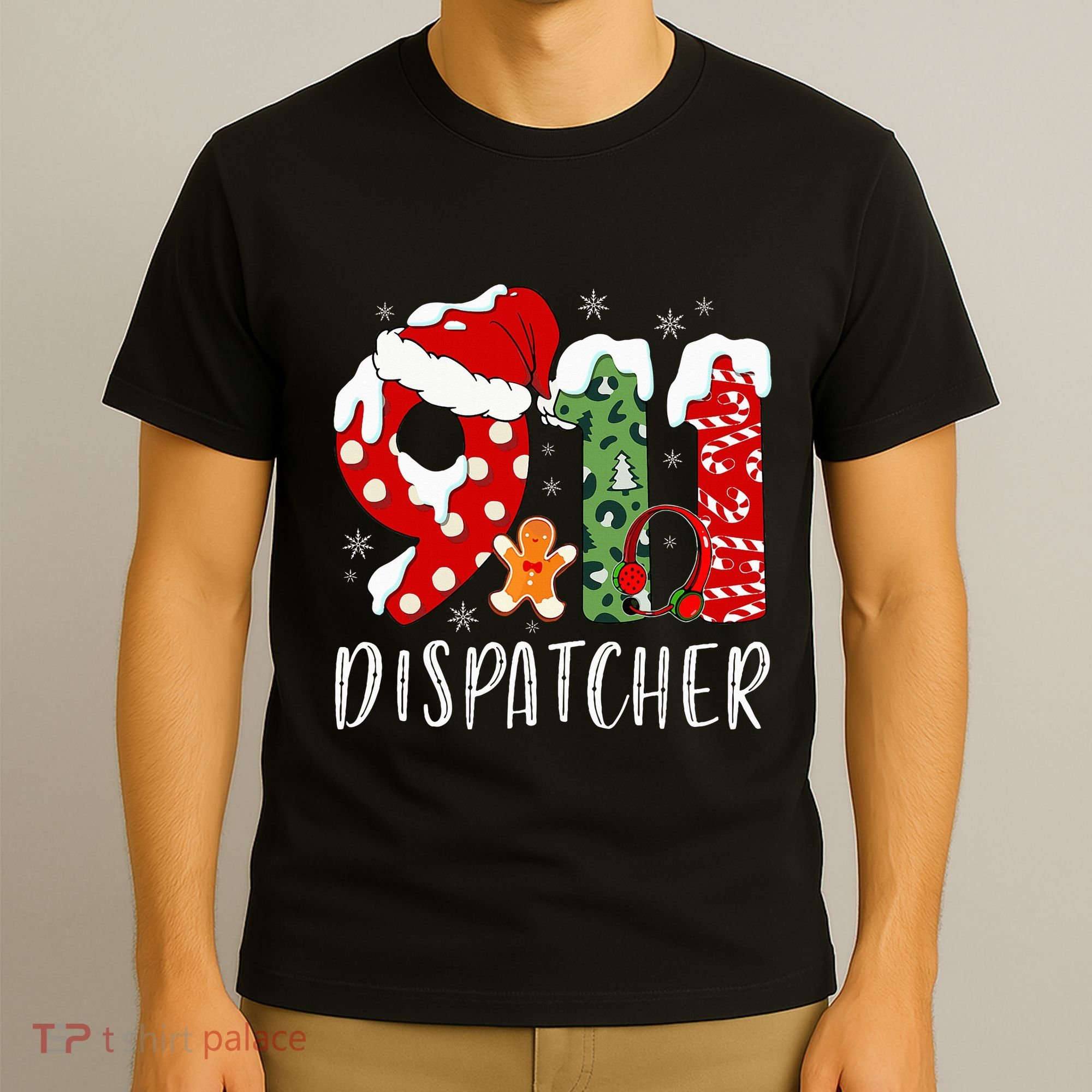 Funny 911 Dispatcher SantaS Favorite 911 Dispatcher T-Shirt
