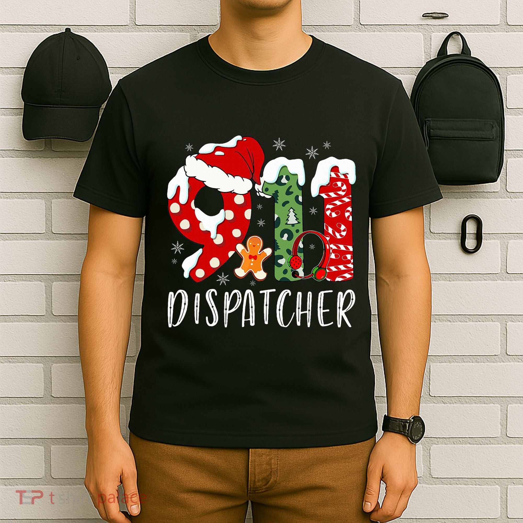 Funny 911 Dispatcher SantaS Favorite 911 Dispatcher T-Shirt
