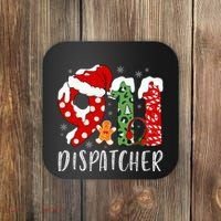 Funny 911 Dispatcher SantaS Favorite 911 Dispatcher Coaster thumb 0