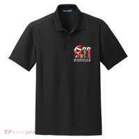 Funny 911 Dispatcher SantaS Favorite 911 Dispatcher Dry Zone Grid Polo thumb 0