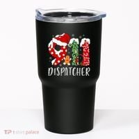 Funny 911 Dispatcher SantaS Favorite 911 Dispatcher Tumbler thumb 0