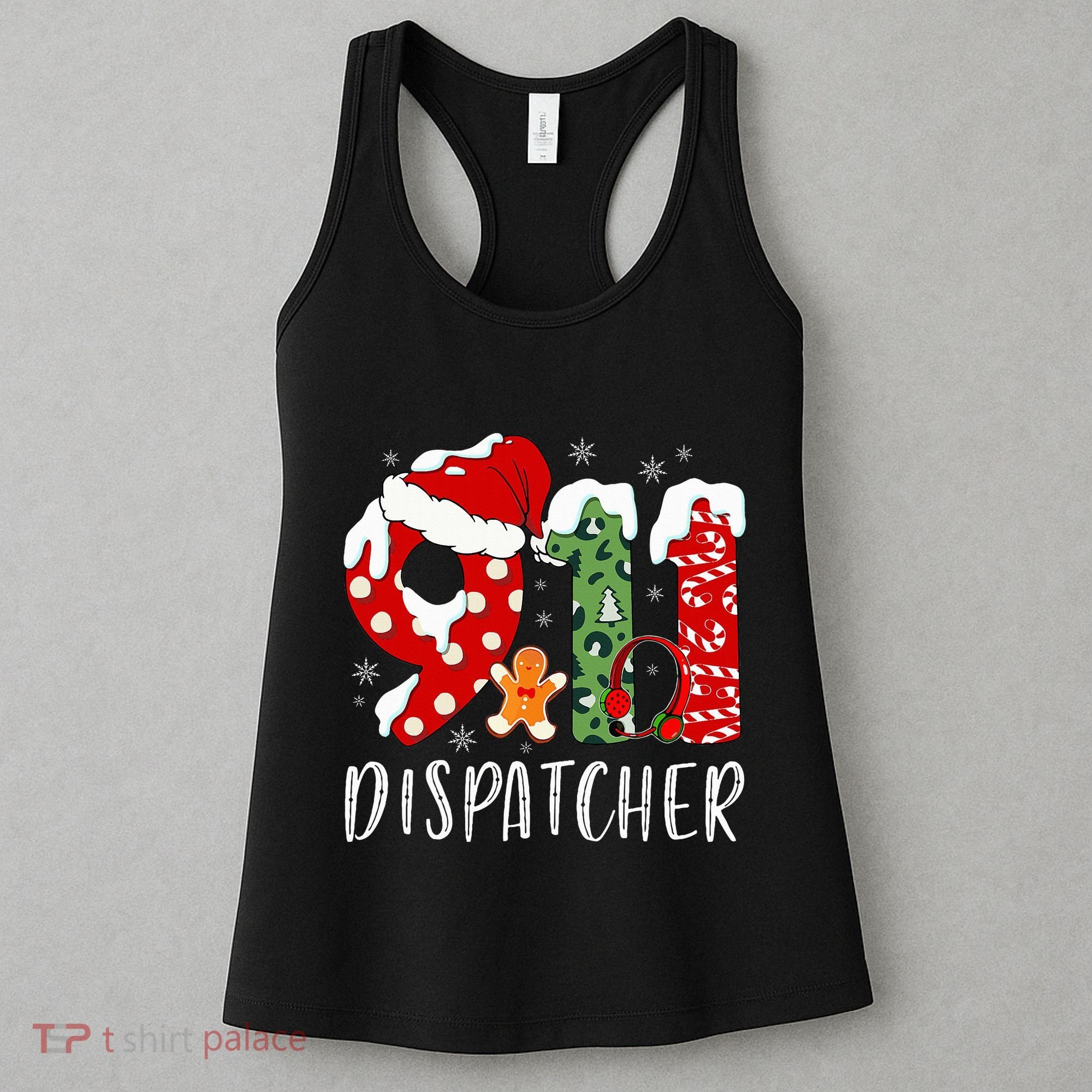 Funny 911 Dispatcher SantaS Favorite 911 Dispatcher Women's Tank Top