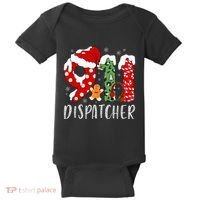 Funny 911 Dispatcher SantaS Favorite 911 Dispatcher Baby Bodysuit thumb 0