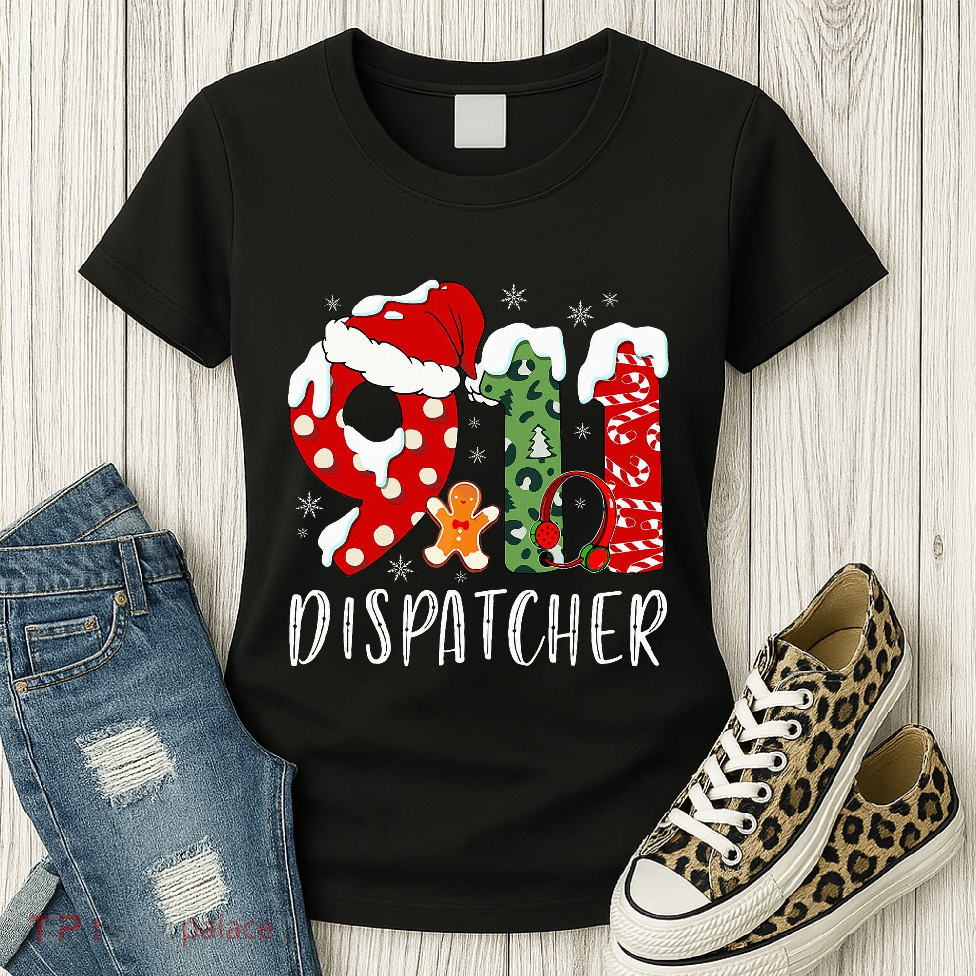 Funny 911 Dispatcher SantaS Favorite 911 Dispatcher Women's T-Shirt