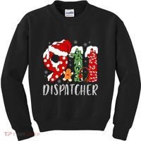 Funny 911 Dispatcher SantaS Favorite 911 Dispatcher Kids Sweatshirt thumb 0