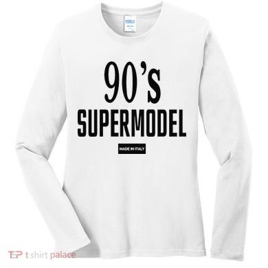 Funny 90S Supermodel Vintage Trendy Women's Long Sleeve Shirt