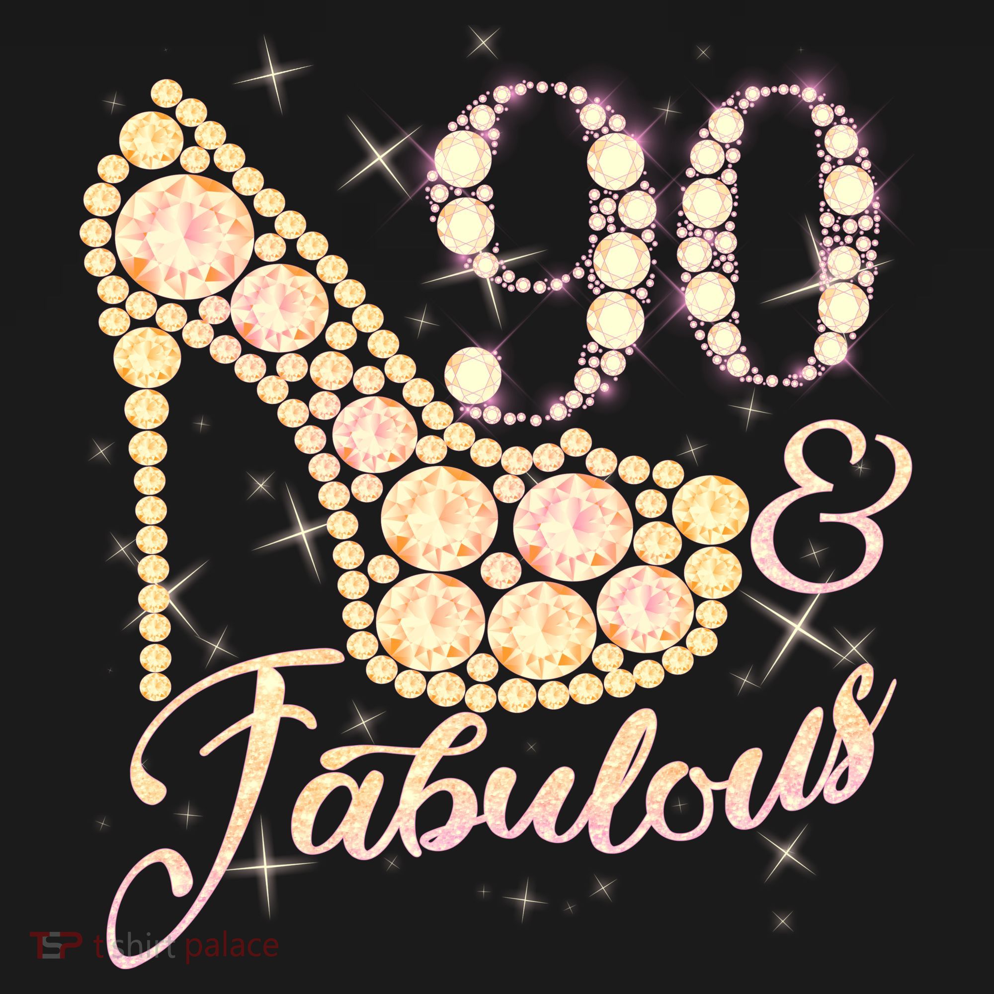 Fabulous & 90 Sparkly Heel 90th Birthday Apron