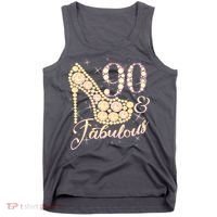 Fabulous & 90 Sparkly Heel 90th Birthday Tank Top thumb 0