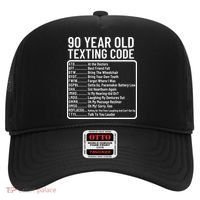 Funny 90 Year Old Texting Code Birthday Hat thumb 0