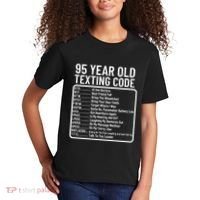 Funny 95 Year Old Texting Code Birthday Kids T-Shirt thumb 2