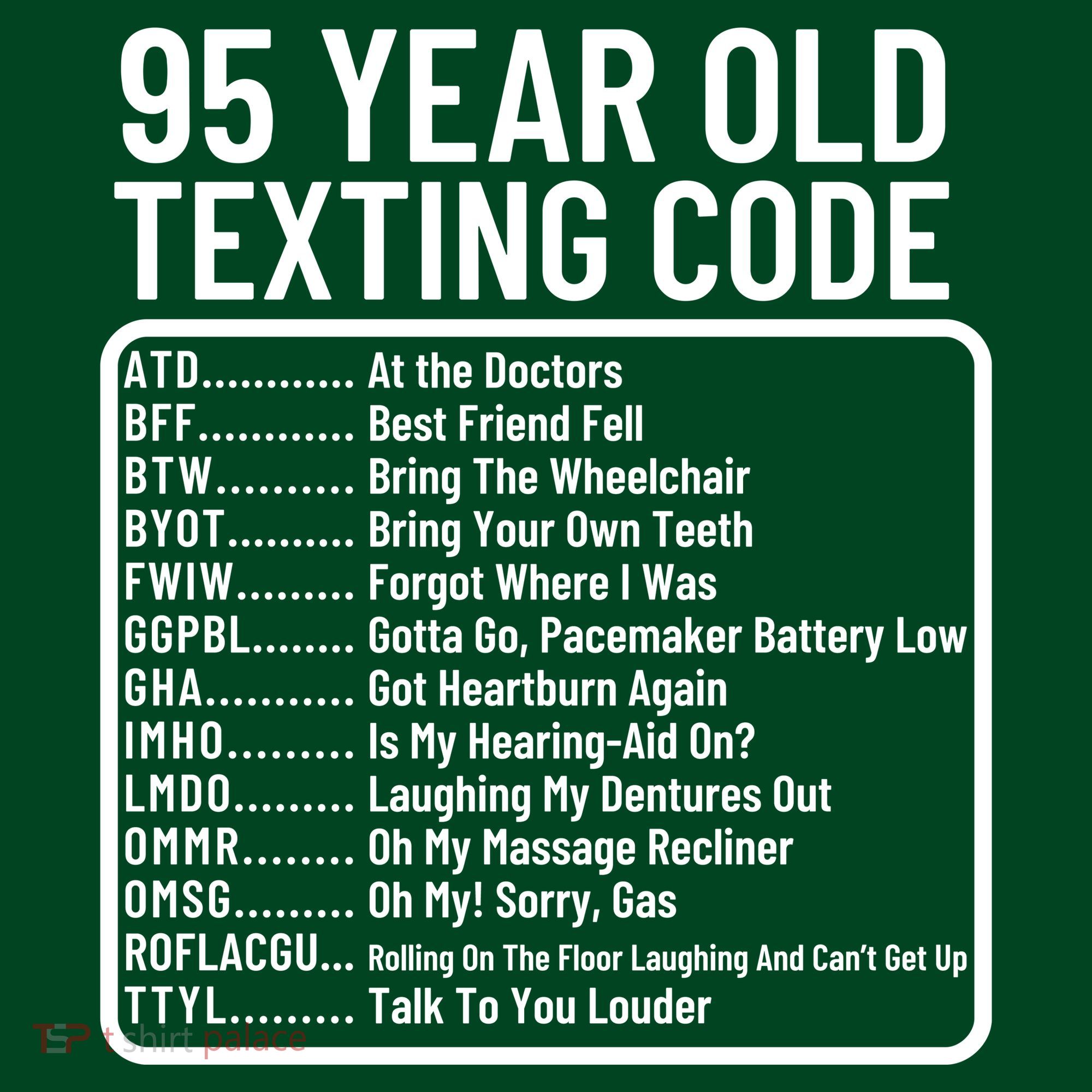 Funny 95 Year Old Texting Code Birthday Hoodie