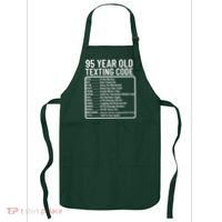 Funny 95 Year Old Texting Code Birthday Apron thumb 0