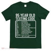 Funny 95 Year Old Texting Code Birthday T-Shirt thumb 0