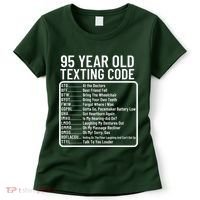 Funny 95 Year Old Texting Code Birthday Women's T-Shirt thumb 0