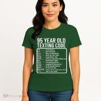 Funny 95 Year Old Texting Code Birthday Women's T-Shirt thumb 4