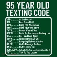 Funny 95 Year Old Texting Code Birthday Kids Hoodie thumb 2