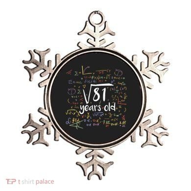 Funny 9 Year Old Birthday Square Root Of 81 Math Ornament