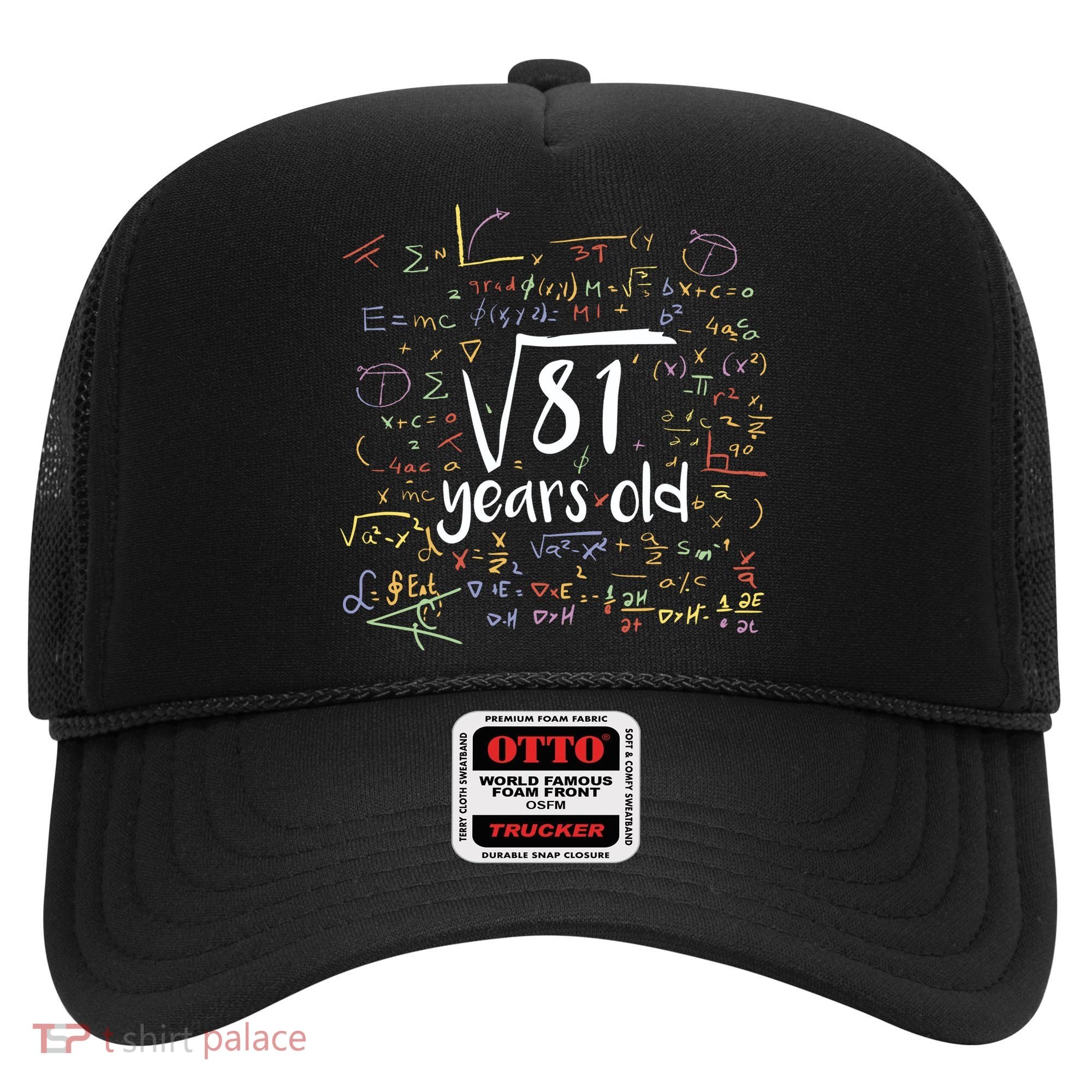 Funny 9 Year Old Birthday Square Root Of 81 Math Hat