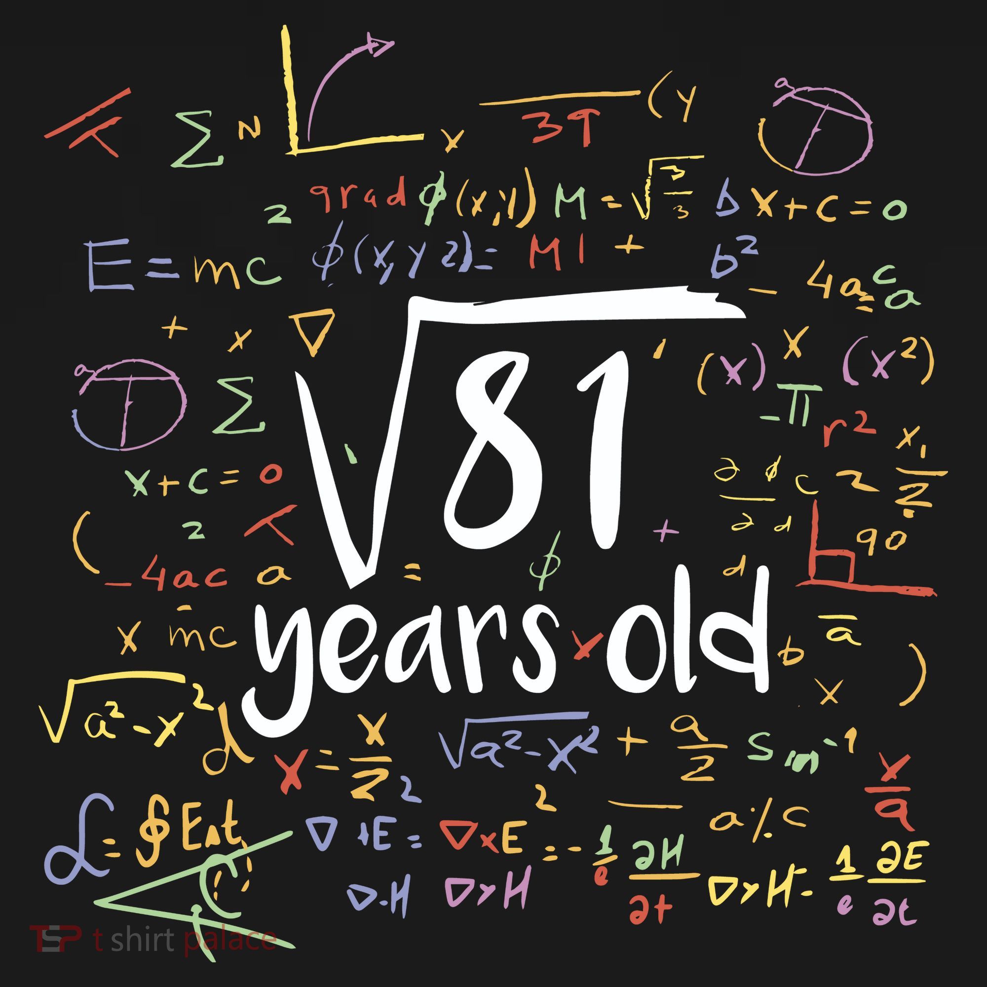 Funny 9 Year Old Birthday Square Root Of 81 Math Tank Top