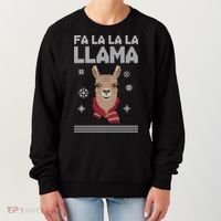 Fa La La La Llama Ugly Christmas Sweater Women's Sweatshirt thumb 0