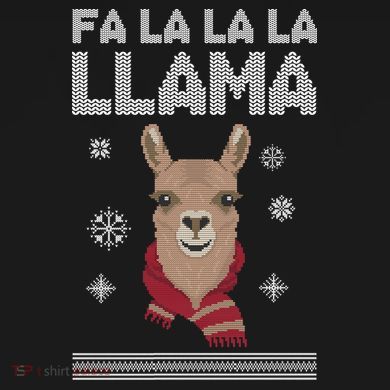 Fa La La La Llama Ugly Christmas Sweater Sustainable Bucket Hat
