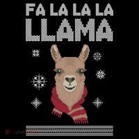 Fa La La La Llama Ugly Christmas Sweater Bucket Hat thumb 4