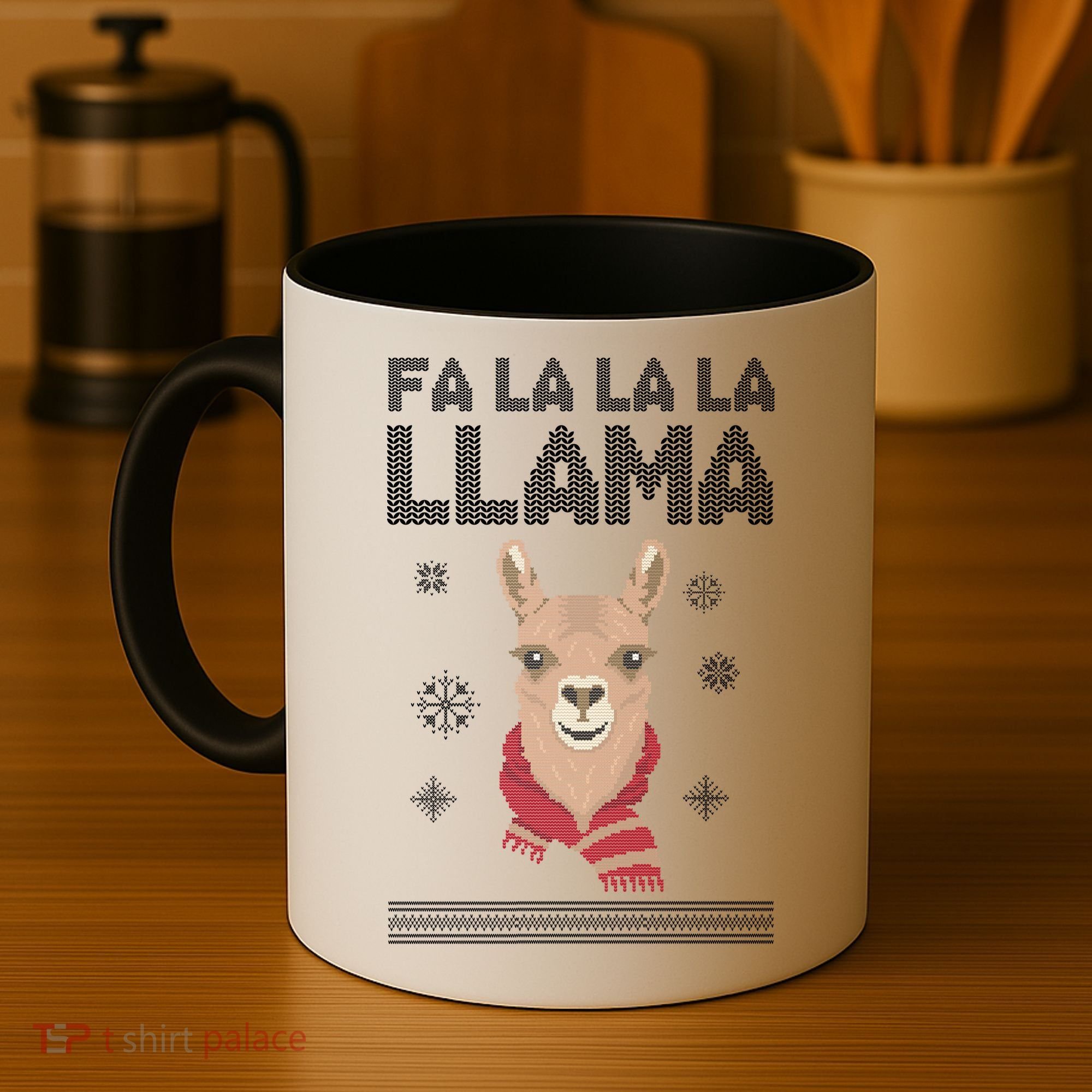 Fa La La La Llama Ugly Christmas Sweater Coffee Mug
