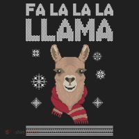 Fa La La La Llama Ugly Christmas Sweater Beanie thumb 2