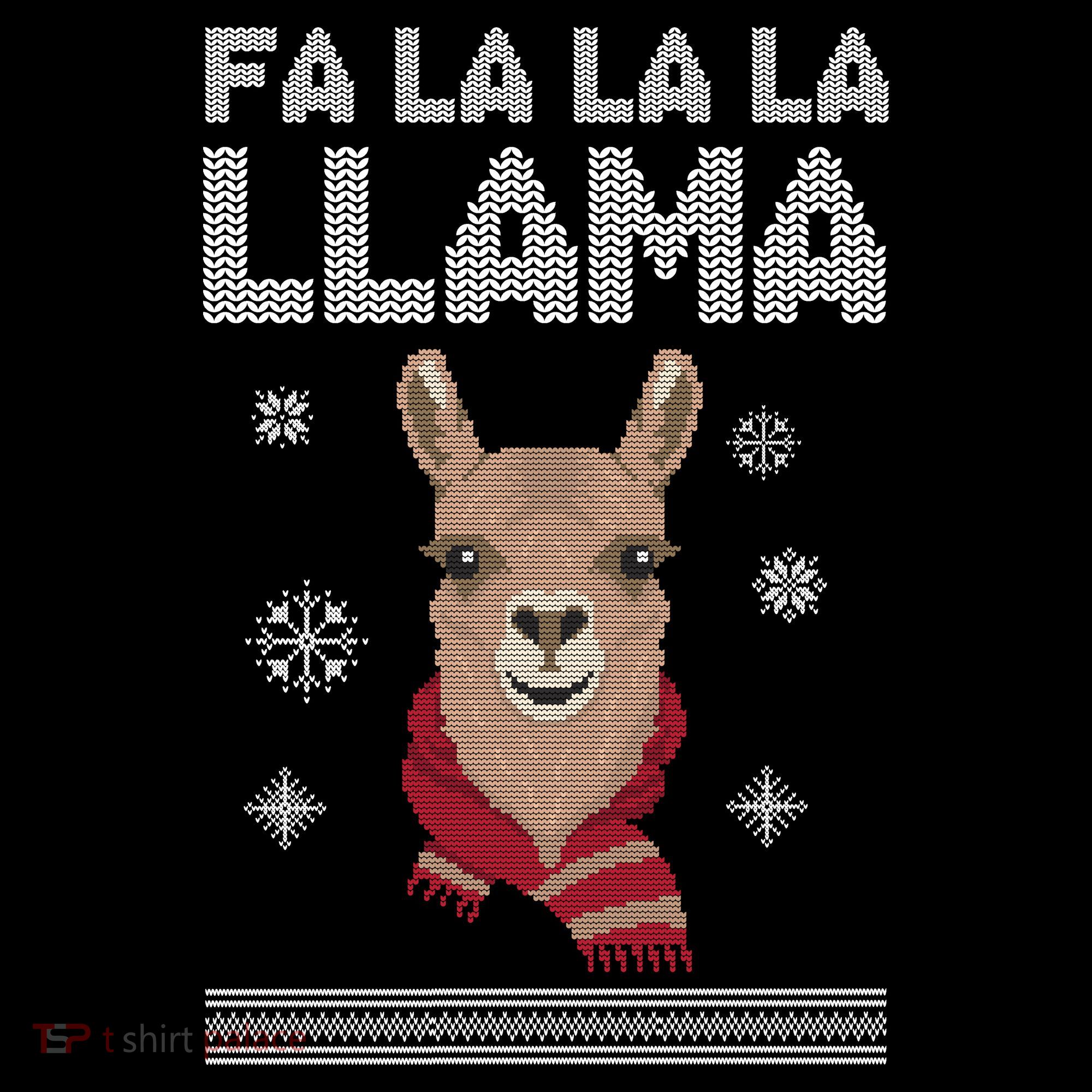Fa La La La Llama Ugly Christmas Sweater Visor