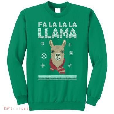 Fa La La La Llama Ugly Christmas Sweater Sweatshirt