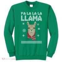 Fa La La La Llama Ugly Christmas Sweater Sweatshirt thumb 0