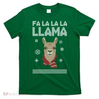 Fa La La La Llama Ugly Christmas Sweater T-Shirt