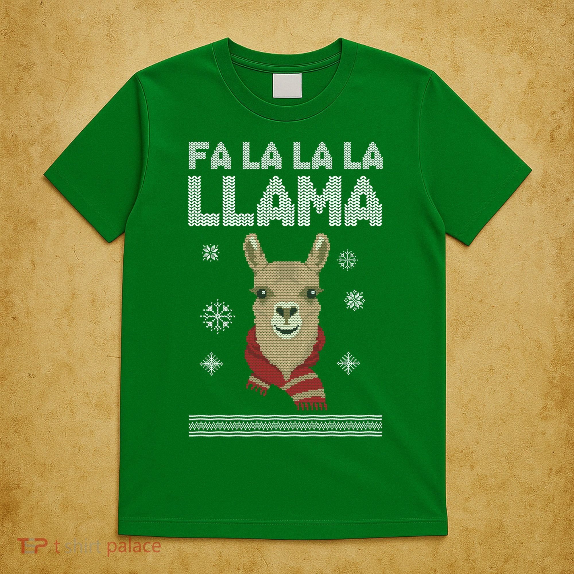 Fa La La La Llama Ugly Christmas Sweater T-Shirt