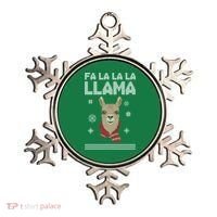 Fa La La La Llama Ugly Christmas Sweater Ornament thumb 0