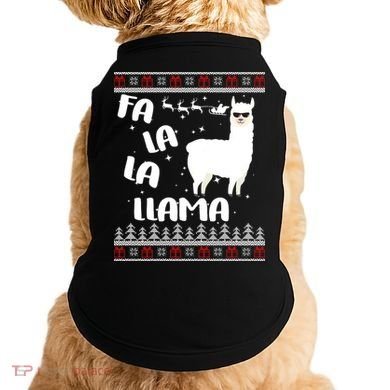 Fa La La Llama Ugly Christmas Doggie Tank