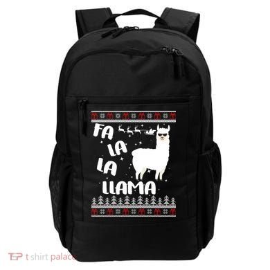 Fa La La Llama Ugly Christmas Backpack