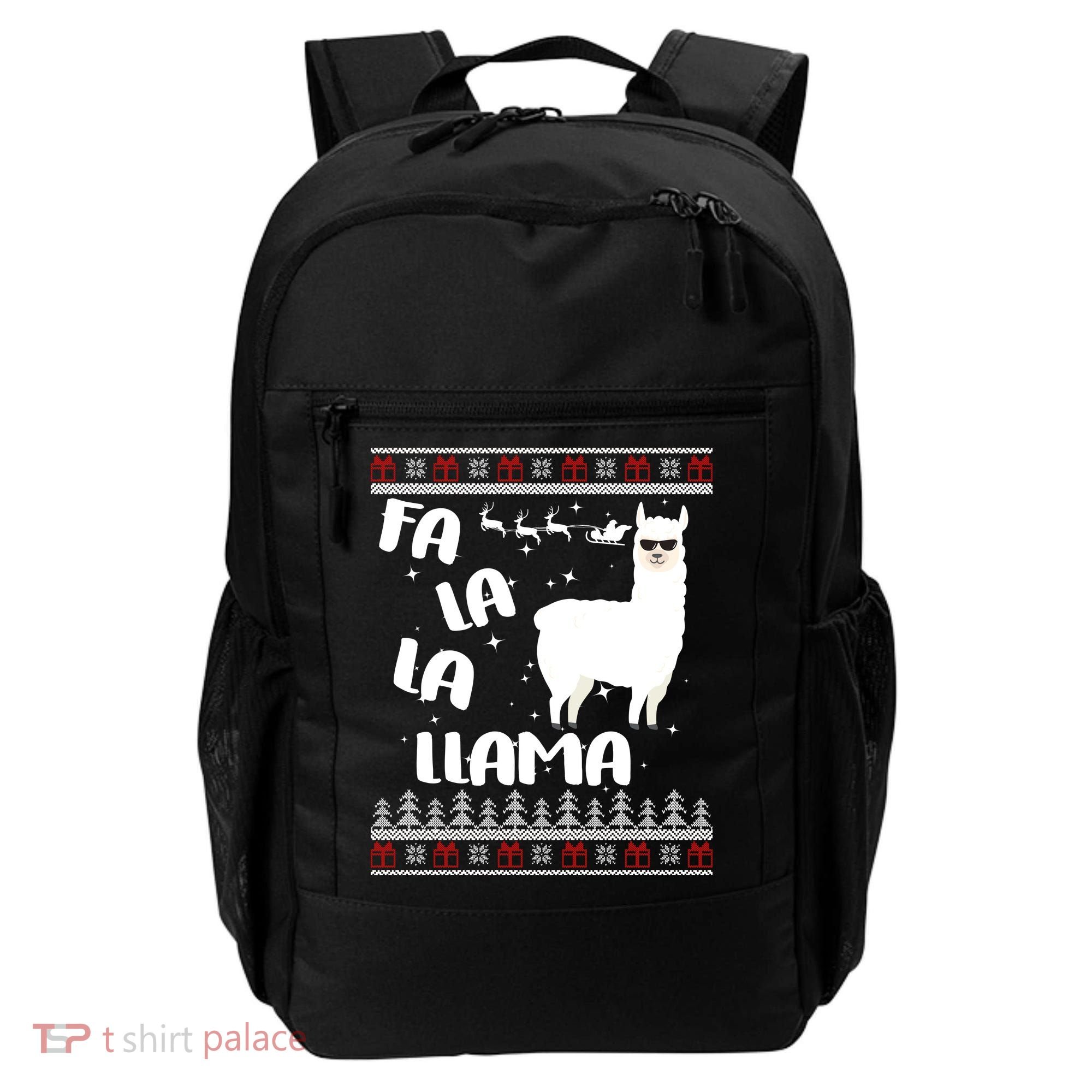 Fa La La Llama Ugly Christmas Backpack