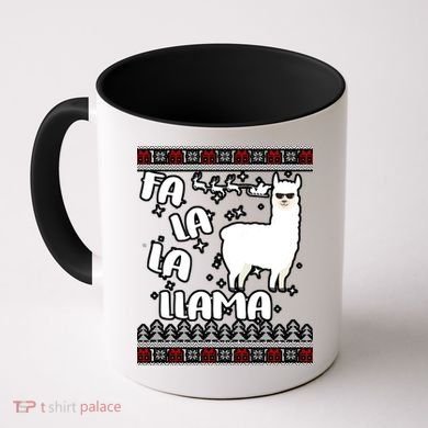 Fa La La Llama Ugly Christmas Coffee Mug
