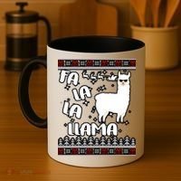 Fa La La Llama Ugly Christmas Coffee Mug thumb 4