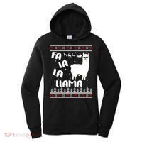 Fa La La Llama Ugly Christmas Women's Hoodie thumb 0