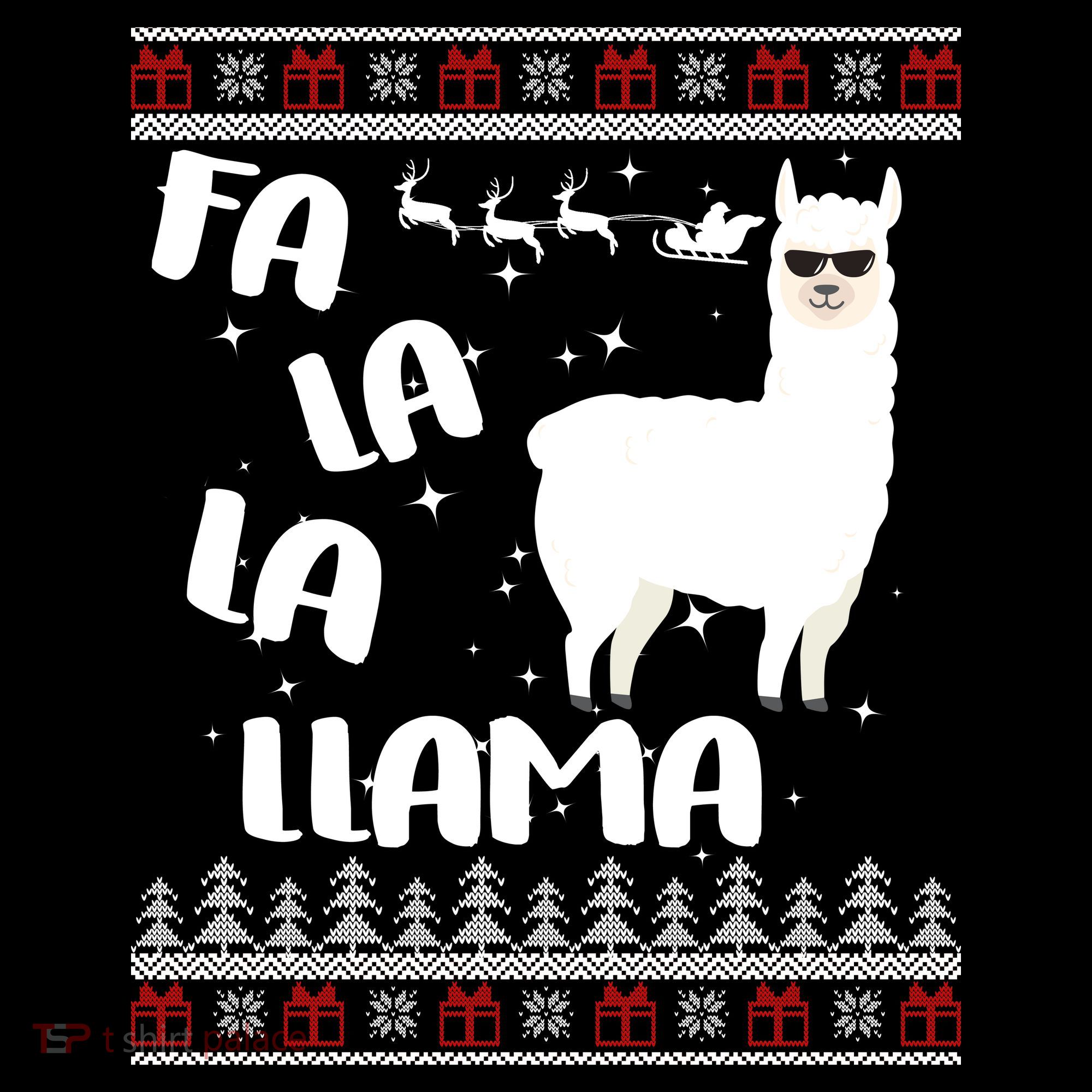 Fa La La Llama Ugly Christmas Women's Hoodie