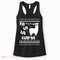 Fa La La Llama Ugly Christmas Women's Tank Top thumb 0