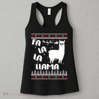 Fa La La Llama Ugly Christmas Women's Tank Top thumb 3