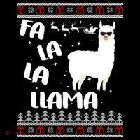 Fa La La Llama Ugly Christmas Women's Tank Top thumb 5