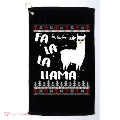 Fa La La Llama Ugly Christmas Golf Towel