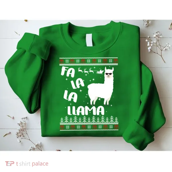 Fa La La Llama Ugly Christmas Sweatshirt